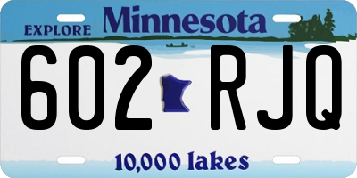 MN license plate 602RJQ