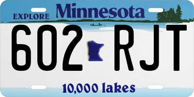 MN license plate 602RJT
