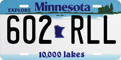 MN license plate 602RLL