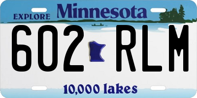 MN license plate 602RLM