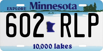 MN license plate 602RLP
