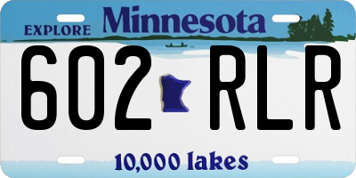 MN license plate 602RLR