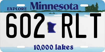 MN license plate 602RLT