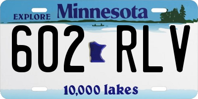 MN license plate 602RLV