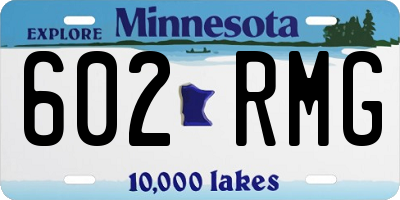 MN license plate 602RMG