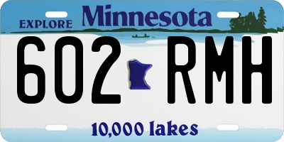 MN license plate 602RMH