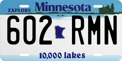 MN license plate 602RMN