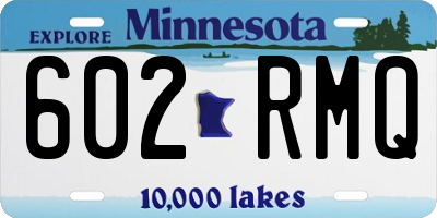 MN license plate 602RMQ