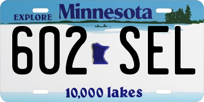 MN license plate 602SEL