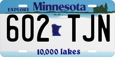 MN license plate 602TJN