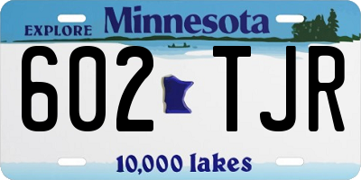 MN license plate 602TJR