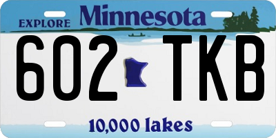 MN license plate 602TKB