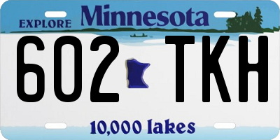 MN license plate 602TKH