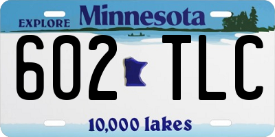 MN license plate 602TLC