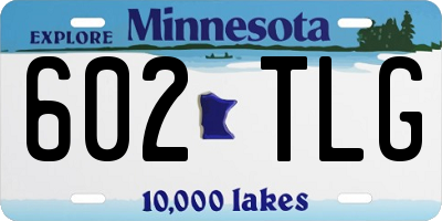 MN license plate 602TLG