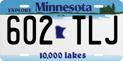 MN license plate 602TLJ