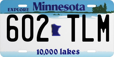 MN license plate 602TLM