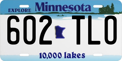 MN license plate 602TLO