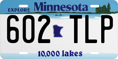 MN license plate 602TLP
