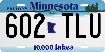 MN license plate 602TLU