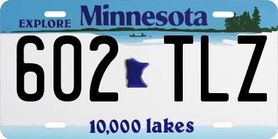 MN license plate 602TLZ