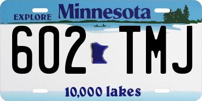MN license plate 602TMJ
