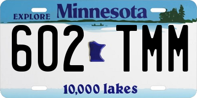 MN license plate 602TMM