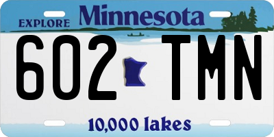 MN license plate 602TMN