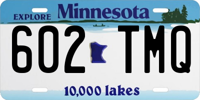 MN license plate 602TMQ