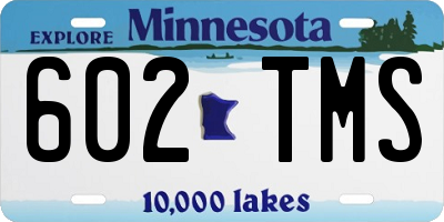 MN license plate 602TMS
