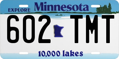 MN license plate 602TMT