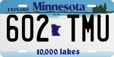 MN license plate 602TMU