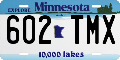 MN license plate 602TMX