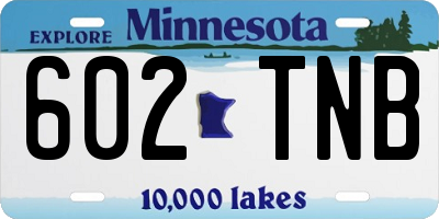 MN license plate 602TNB