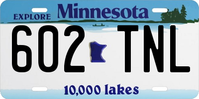 MN license plate 602TNL