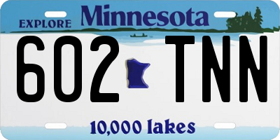 MN license plate 602TNN