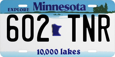 MN license plate 602TNR