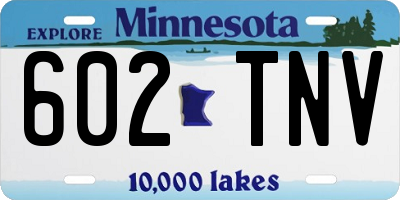 MN license plate 602TNV