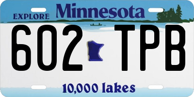 MN license plate 602TPB
