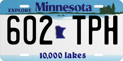 MN license plate 602TPH