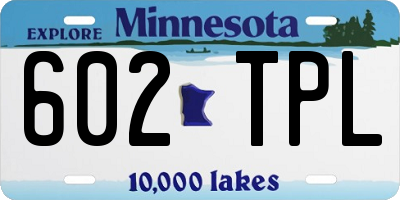 MN license plate 602TPL