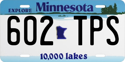 MN license plate 602TPS