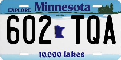 MN license plate 602TQA