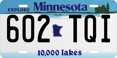 MN license plate 602TQI