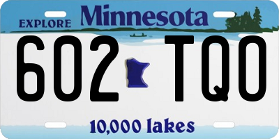 MN license plate 602TQO