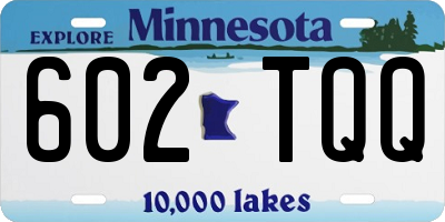 MN license plate 602TQQ