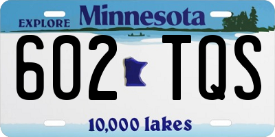 MN license plate 602TQS