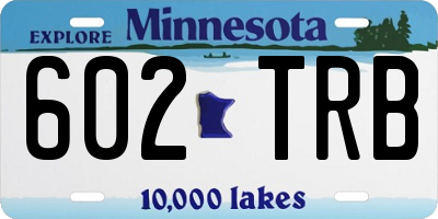 MN license plate 602TRB