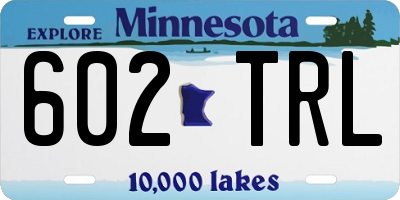 MN license plate 602TRL
