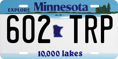 MN license plate 602TRP